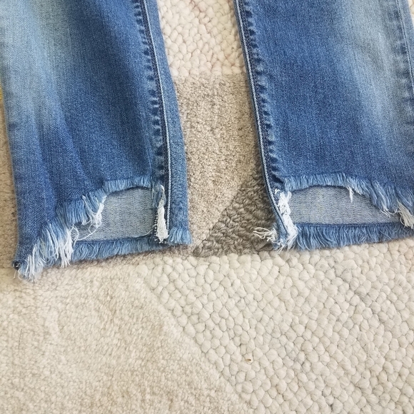 Hudson Raw Tulip Hem Distressed Jeans Size 25 - Picture 4 of 6